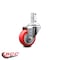 Service Caster 3.5 Inch Red Polyurethane Wheel Swivel 7/8 Inch Square Stem Caster SCC SCC-SQ20S3514-PPUB-RED-78 - alternate 2